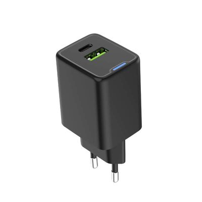 Buy Black GaN USB Charger 45W USB A Wall Charger Fast Type C Charging Block Plug online manufacture