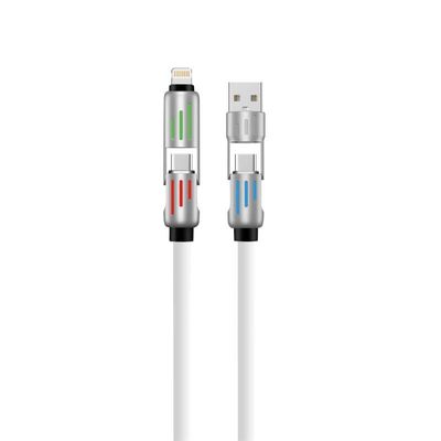 Buy 4 In 1 USB C Lightning Cable 60W Fast Charging Cord Multi Charger Cable online manufacture