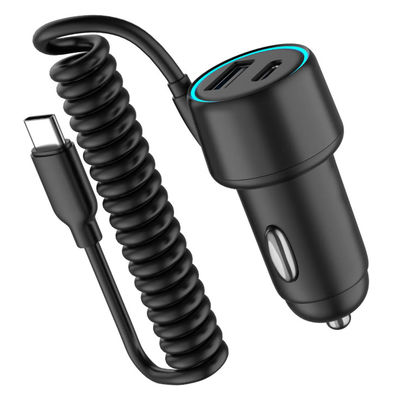 satın al C Tipi USB Araba Şarj cihazı 12V Portatif PPS Araba Şarj cihazı Akıllı Şarj Seyahat Adaptörü online manufacture