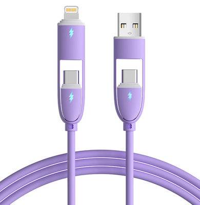kaufen Multifunktions-Silicone 4 In 1 Ladekabel 60W Schnellladekabel USB-Datenkabel online manufacture