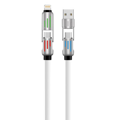 Buy 4 in 1 Fast Charging Multi Charger Cable USB to Lightning/Type-C Connector Type online manufacture