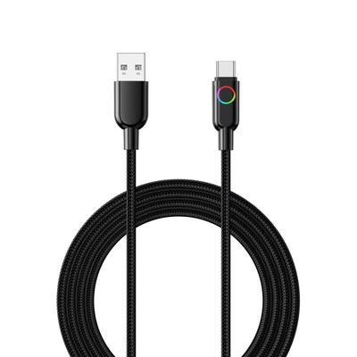 comprar Braided 3A Fast Charging USB Cable con luz 60W Tipo C Cable de carga de datos online manufacture