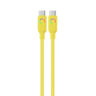 satın al USB C'den L'ye RGB Kablo Nylon örgülü Hızlı Şarj Yıldırım Kabloları 27W online manufacture
