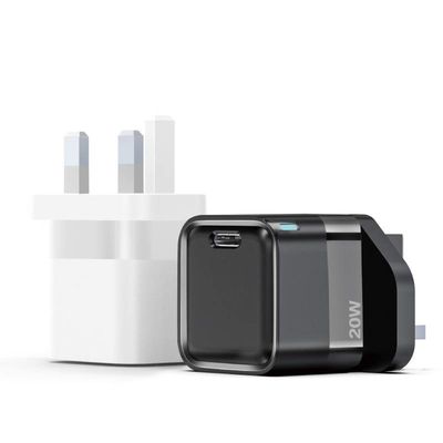 comprar GaN Cargador USB LX PD 20W Cargador rápido con luz Negro/Blanco o OEM 100-240Vac 5V 3A 9V 2.22A 12V 1.67A 20W online manufacture