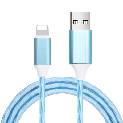 Mua Cáp USB phát quang điện 3A, xem nó phát sáng, cảm nhận dòng điện, bện bằng TPE và hợp kim nhôm online manufacture