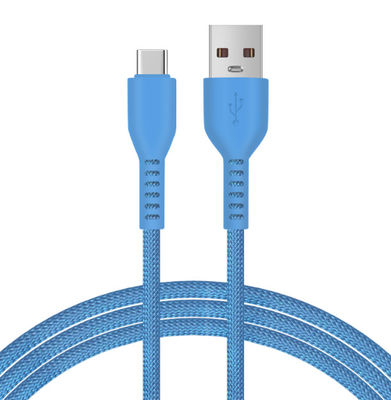 comprare 2025 1M/3.3ft intrecciato Nylon USB-C Cable PD Fast Charging Durable Silicone Cover con C-C20V3A 60W max Output online manufacture
