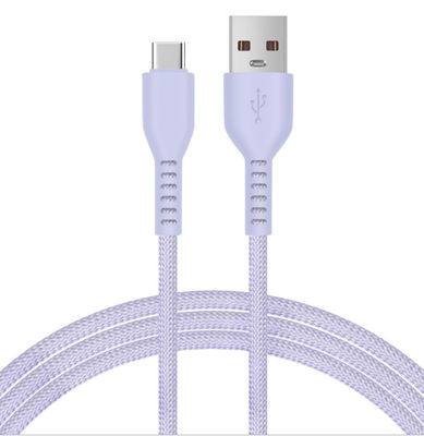 kupować Wytrzymały, pleciony silikonowy kabel o długości 1m, odporny na plątanie, do ładowania telefonów/tabletów online manufacture