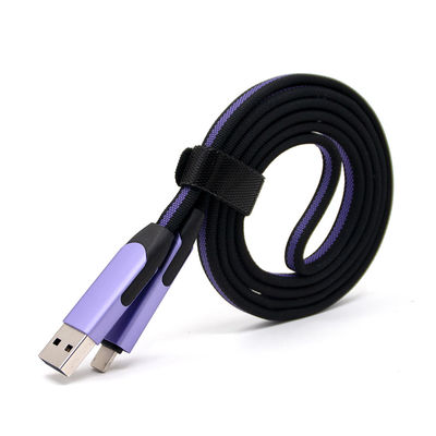 खरीदें 2025 6-इन-1 मल्टी-डिवाइस फास्ट चार्जिंग केबल 1 मीटर ब्रेडेड USB C/माइक्रो USB/लाइटनिंग 3A क्विक चार्ज online manufacture