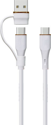 ซื้อ 2025 สายชาร์จซิลิโคน 3 ใน 1 1m USB A ถึง Lightning USB C สายสามสายสําหรับ iPhone 15/14/Android/Samsung online manufacture