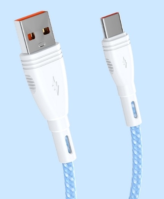 Buy 120W Fast Charge Cables | Colorful Braided Type - C Connectors online manufacture