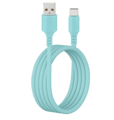 Hızlı şarj ve veri transferi için silikon manyetik USB kablosu 100W 60W 27W 20W iPhone için 1M Uzunluk 5V2A/5V3A Çıktı