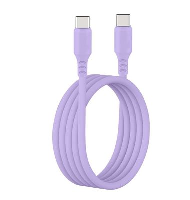 1m/2m Length Soft-Touch Silicone USB-C Cable in Lavender You Can Trust Customized OEM Support