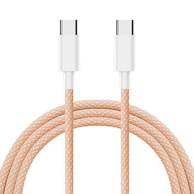 Niestandardowy kolorowy kabel ładowania 60W / 100W 1M / 2M Typ C do C Kabel ładowania