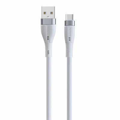 White TPE USB A Charging Cable With Transfer Speed 480Mbps For Mobile Device