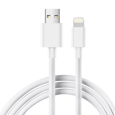 White USB Charging Cable 1M / 2M High Speed Data Transfer Cable