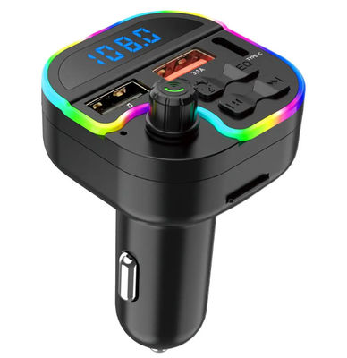 Colorful Light USB Car Charger With BT Fm Transmitter Car Mp3 Player FM Modulator