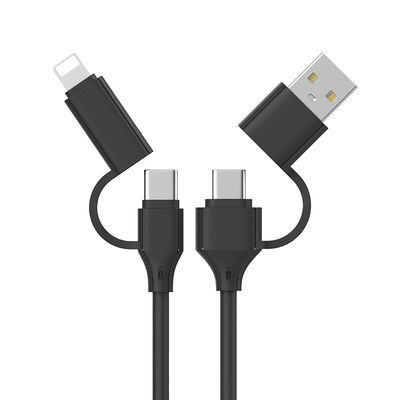 Compact 2-in-1 USB Charging Cable For Lightning & Type - C Devices