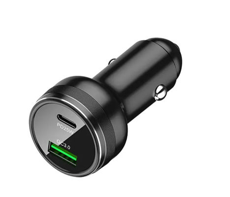 2 Ports 45W Dual  Type C USB Car Charger Fast Charging  Power Adapter