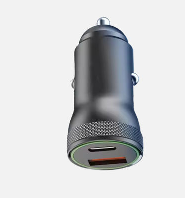Car Charger For Quick Smartphone Power-Up Black ABS Material