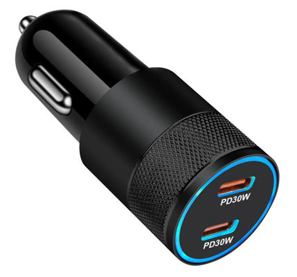 USB A  Car Charger PD 60W  Smart Phone Mini Car Power Adapter