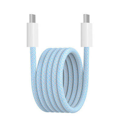 High Speed Braided Magnetic USB Cable Colorful USB C To USB C Charging Cable