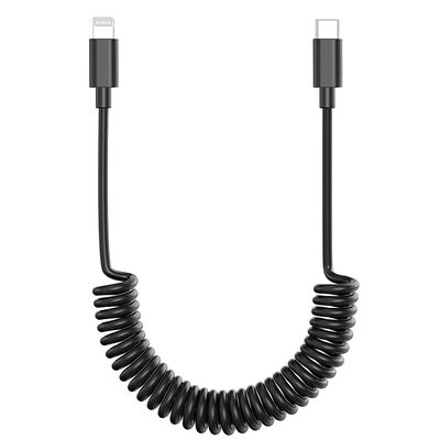 Black Color 3A Multi Function Charging Cable TPU High Speed Data Transfer Cable