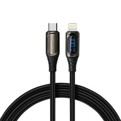 Braided Multi Function Charging Cable CC60W / CL27W Fast Charging Digital Display Cable