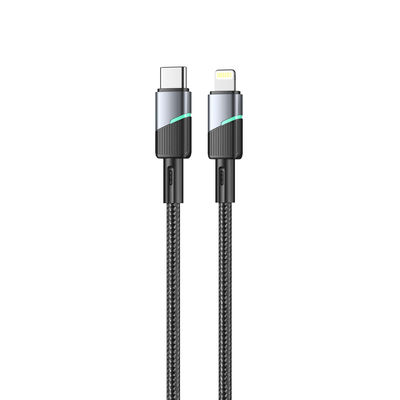 Customized USB 2.0 Multi Function Charging Cable 3A 1M / 2M 480Mbps Black Color