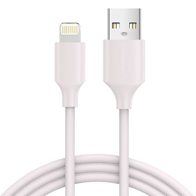 2A / 3A Output 480Mbps TPE USB Cable Customizable Length white / pink / gray Color
