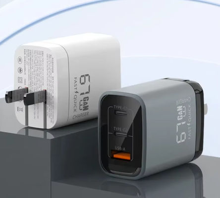 67W GaN USB Charger Super Fast Charging Type C Charger PD 3.0 USB C Adapter