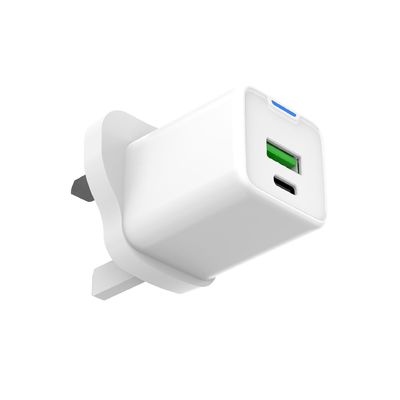 45W Fast Charge GaN USB Charger with Type C Dual Port 100V-240V Fast Charging Power Block Plug