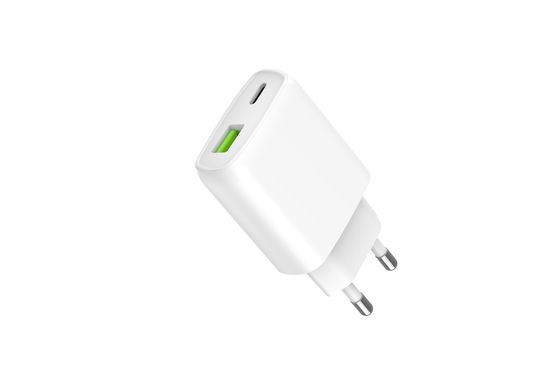 ABS Dual-Port Fast Charger with USB-C and USB-A Customized OEM Support