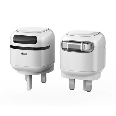 PD 65W Retractable Wall Charger Type C Fast Charging Phone USB Charger Block