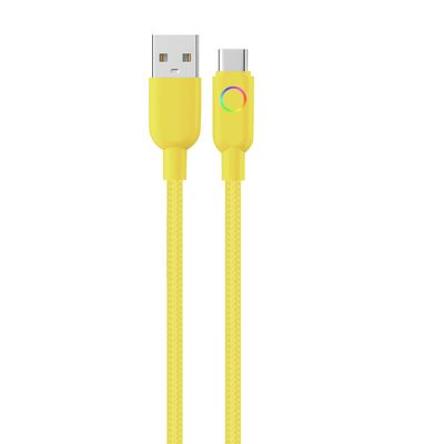 Cavo di ricarica per cellulari a luce RGB intrecciato 1m e 2m Dimensioni personalizzate