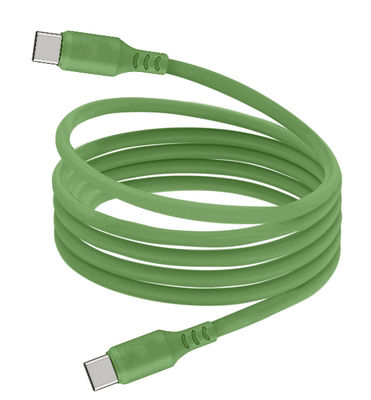 Eco-Friendly Silicone Data Cable with Customized Options Non-Toxic Skin-Safe Super Flexible C-C20V3A 60W max/C-L 9V3A 27W max