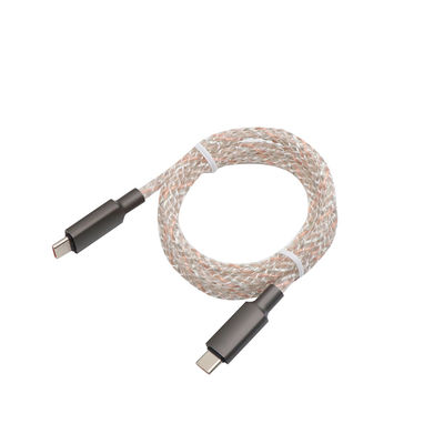 Transparent Braided USB - C To USB - C Cable