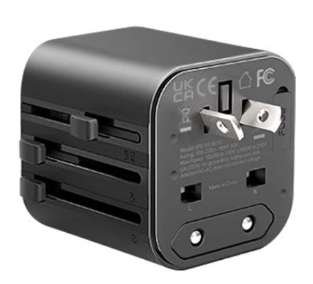 Convenient and Lightweight Universal 4-in-1 Power Adapter Supports US Europe UK Australian Sockets 270g