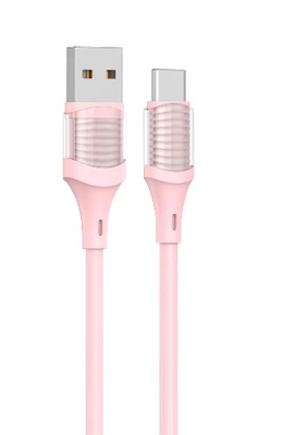Multi-Color Transparent Shell Silicone Data Cord 1m Braided Length for Data Transfer